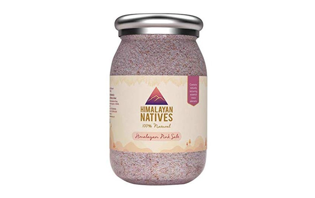 Himalayan Natives 100% Natural Himalayan Pink Salt   Glass Jar  300 grams